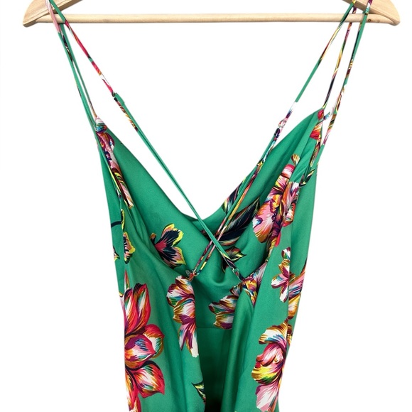 Michael Costello X Revolve Bentley Dress in Green Floral - Picture 9 of 11